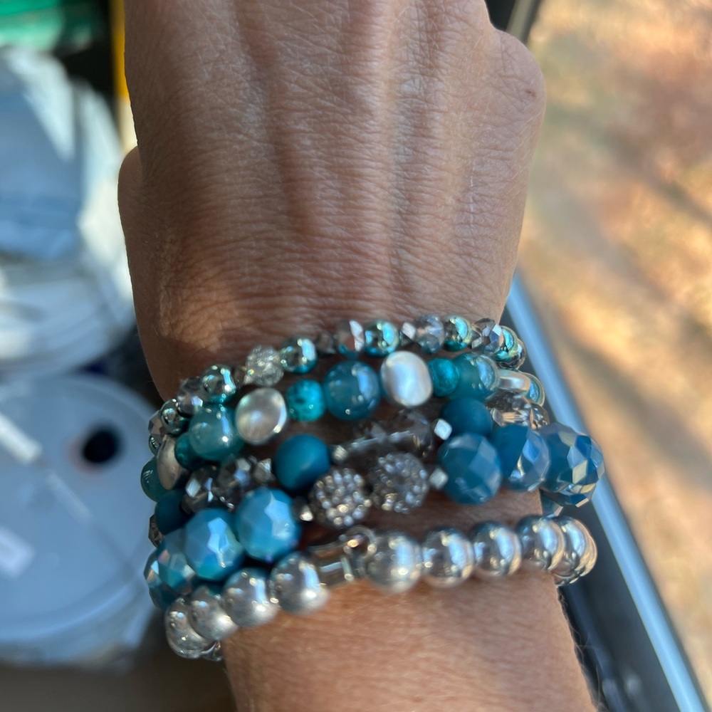 Erimish regular size starter stack blue and silver.